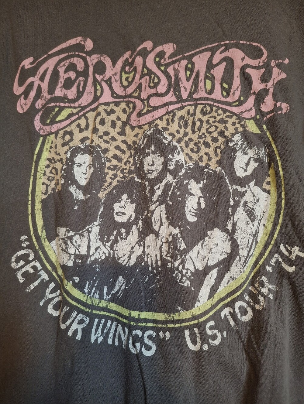 Aerosmith "Get Your Wings" Tour Crop Top Tee